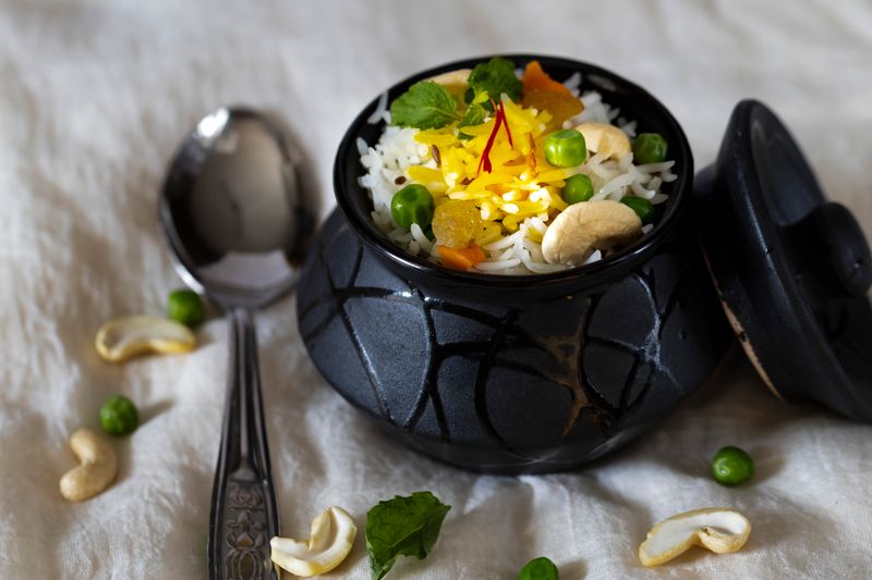 Dum Aloo Biryani