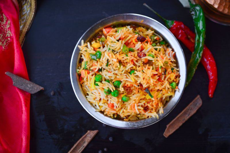 Mutter Paneer Biryani